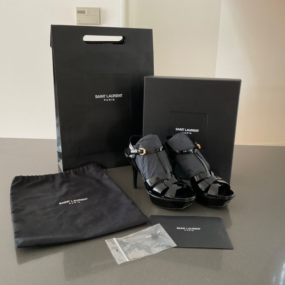 YSL Saint Laurent Tribute 105 platform sandals - Picture 10 of 13